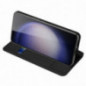 Samsung Galaxy S23 FE Coque Dux Ducis Leather Bleu