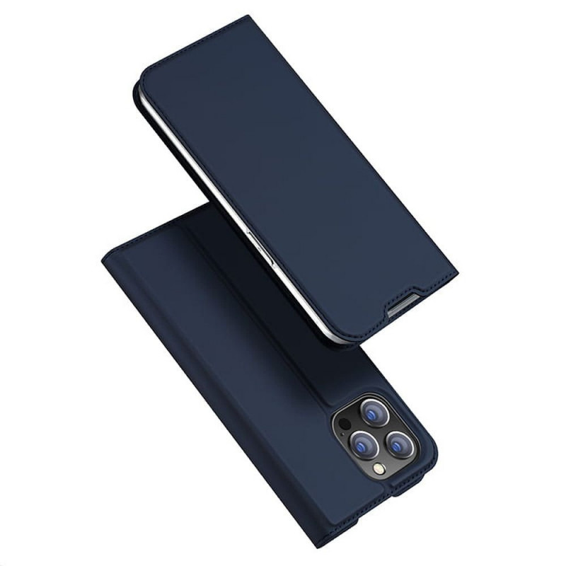 Apple iPhone 14 Pro Coque Dux Ducis Leather Bleu
