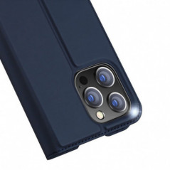 Apple iPhone 14 Pro Coque Dux Ducis Leather Bleu