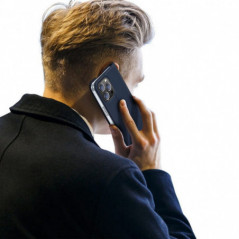 Apple iPhone 14 Pro Coque Dux Ducis Leather Bleu