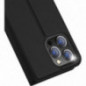 Apple iPhone 15 Pro Coque Dux Ducis Leather Noir