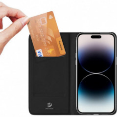 Apple iPhone 15 Pro Coque Dux Ducis Leather Noir