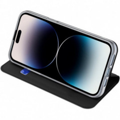 Apple iPhone 15 Pro Coque Dux Ducis Leather Noir