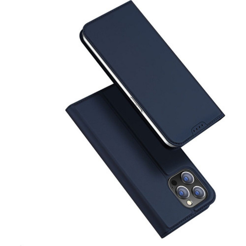 Apple iPhone 15 Pro Coque Dux Ducis Leather Bleu