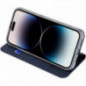 Apple iPhone 15 Pro Coque Dux Ducis Leather Bleu