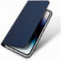 Apple iPhone 15 Pro Coque Dux Ducis Leather Bleu