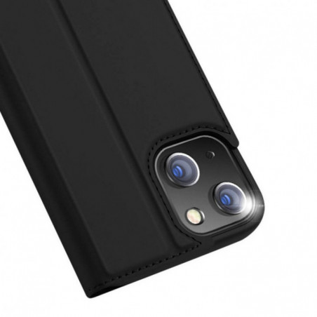 Apple iPhone 13 Coque Dux Ducis Leather Noir