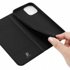 Apple iPhone 13 Coque Dux Ducis Leather Noir