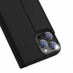 Apple iPhone 13 Pro Max Coque Dux Ducis Leather Noir