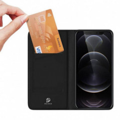 Apple iPhone 13 Pro Max Coque Dux Ducis Leather Noir