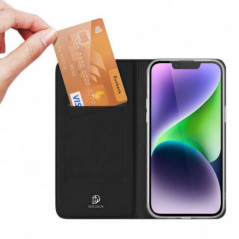 Apple iPhone 15 Coque Dux Ducis Leather Noir