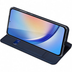 Samsung Galaxy A35 Coque Dux Ducis Leather Bleu