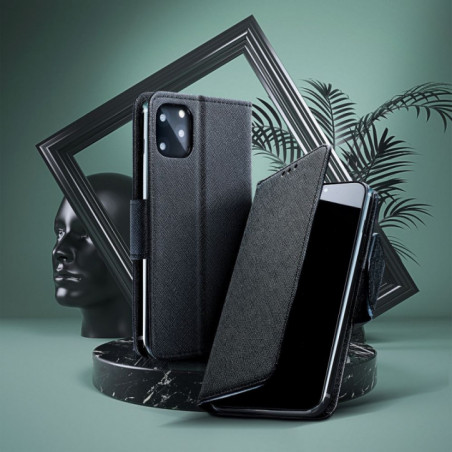 Samsung Galaxy A56 Étui portefeuille Fancy Book Noir