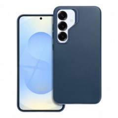Samsung Galaxy S25 Coque Leather Mag Cover Élégant  MagSAFE  Bleu indigo