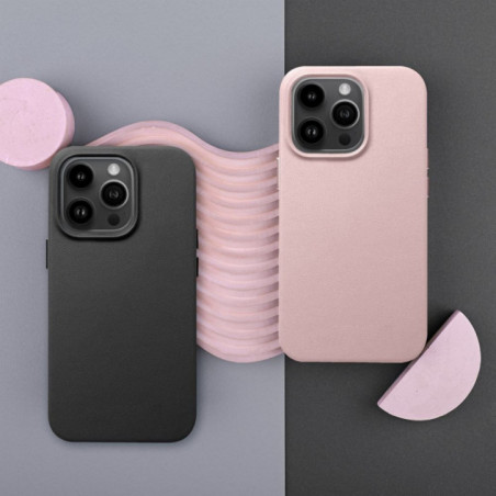 Samsung Galaxy S25 Plus Coque Leather Mag Cover Élégant  MagSAFE  Rose sable