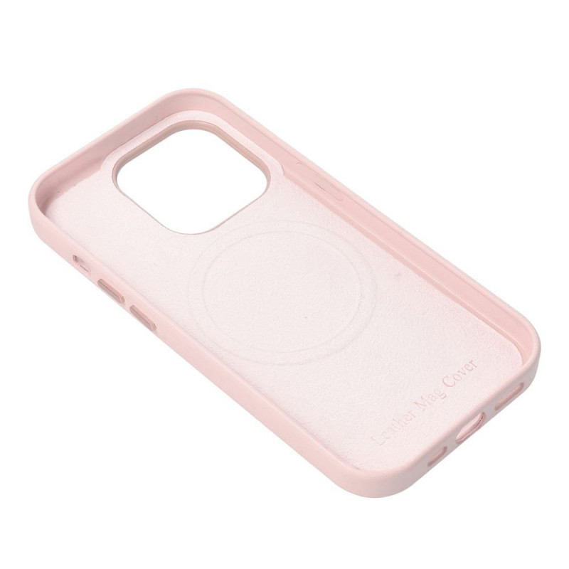 Samsung Galaxy S25 Ultra Coque Leather Mag Cover Élégant  MagSAFE  Rose sable
