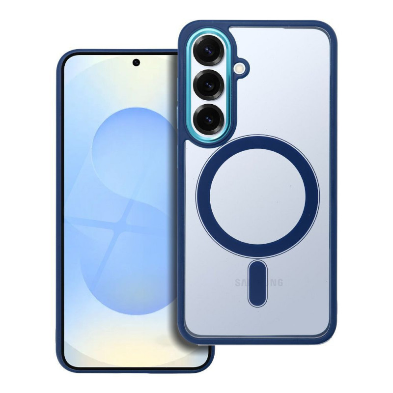 Samsung Galaxy S25 Coque Color Edge Mag MagSAFE  Bleu marine
