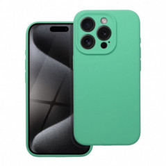 Apple iPhone 16e Coque Silicone 2mm Couleur menthe