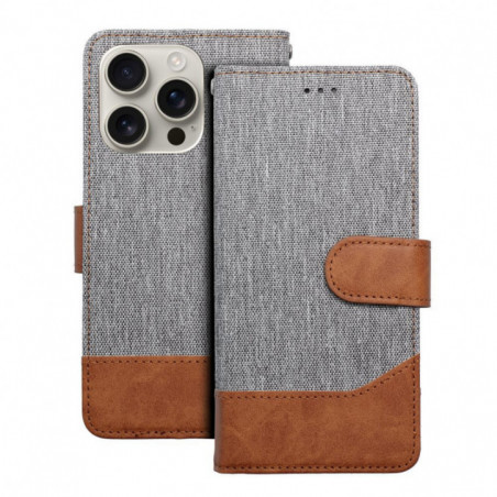 Apple iPhone 16e Portefeuilles JEANS Élégant  Gris