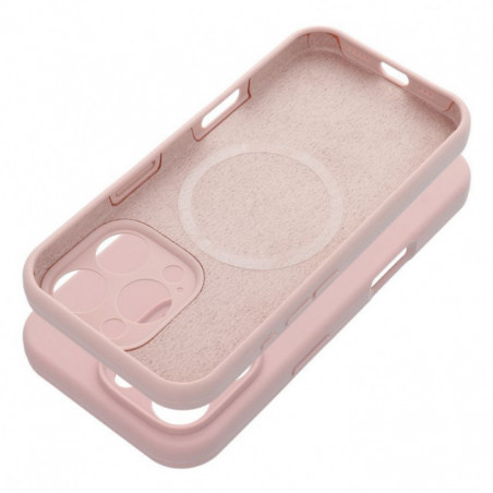 Apple iPhone 15 Coque Silicone 2mm Rose sable