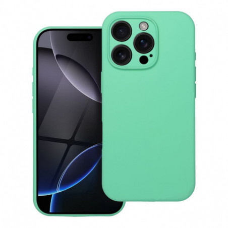 Apple iPhone 15 Pro Coque Silicone 2mm Couleur menthe