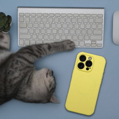 Apple iPhone 16 Coque Silicone 2mm Citron