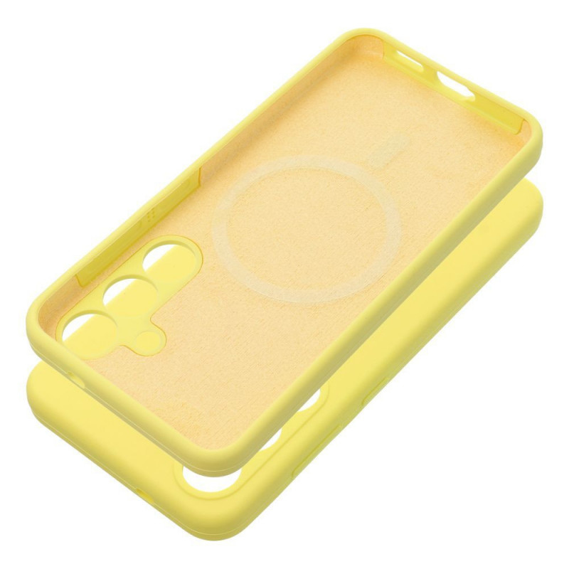 Samsung Galaxy S25 Coque Silicone 2mm Citron