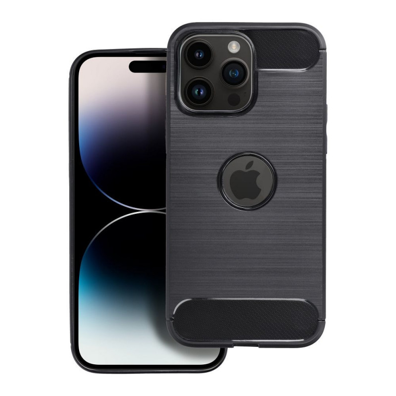 Apple iPhone 16e Coque Carbon Élégant  Noir