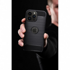 Apple iPhone 16e Coque Carbon Élégant  Noir