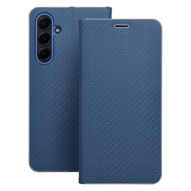 XIAOMI Redmi Note 14 Pro 4G Portefeuilles LUNA Book Carbon Fibre de carbone, Élégant  Bleu