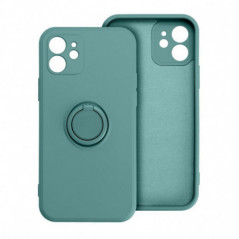 Apple iPhone 16e Coque Silicone ring Vert