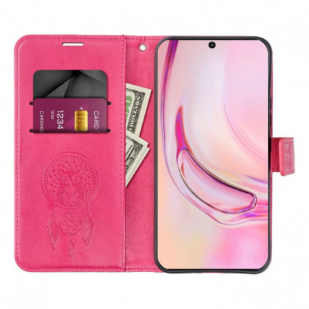 Apple iPhone 16e Portefeuilles MEZZO Book Magenta