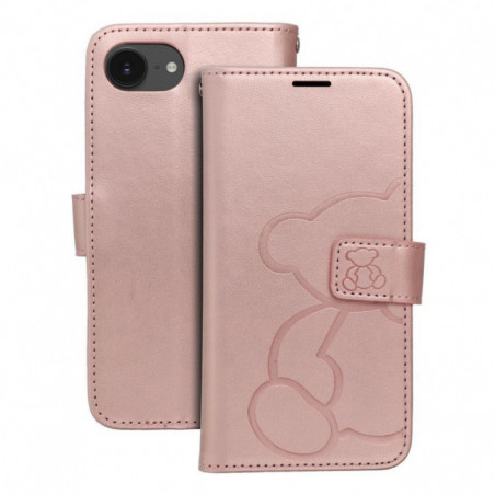 Apple iPhone 16e Portefeuilles MEZZO Book Or rose