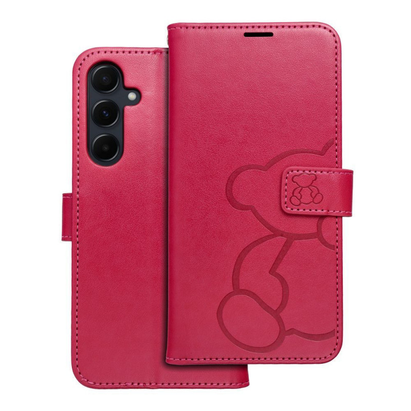 Samsung Galaxy A55 Portefeuilles MEZZO Book Magenta