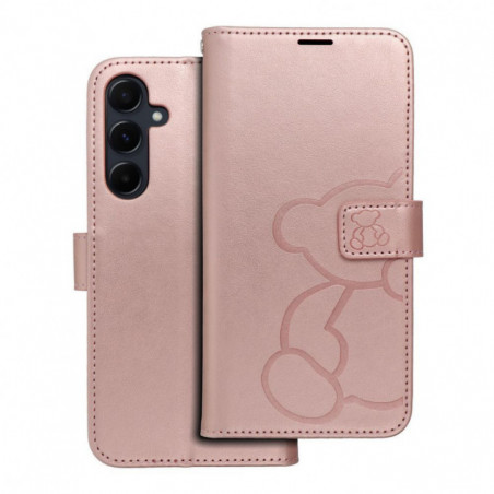 Samsung Galaxy A55 Portefeuilles MEZZO Book Or rose