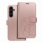 Samsung Galaxy A55 Portefeuilles MEZZO Book Or rose