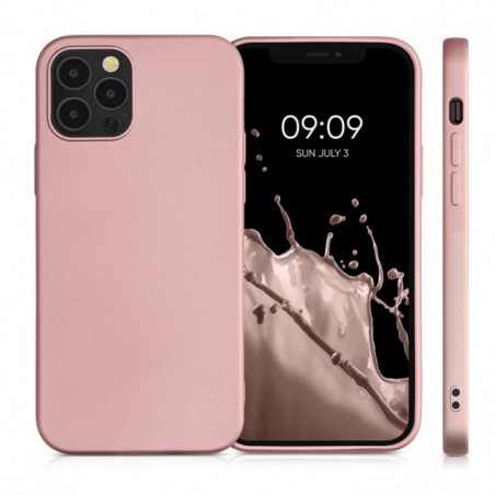Apple iPhone 16e Coque Metallic Rose