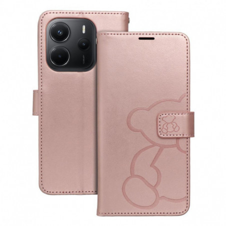XIAOMI Redmi Note 14 4G Portefeuilles MEZZO Book Or rose