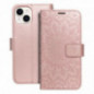 Apple iPhone 14 Portefeuilles MEZZO Book Or rose