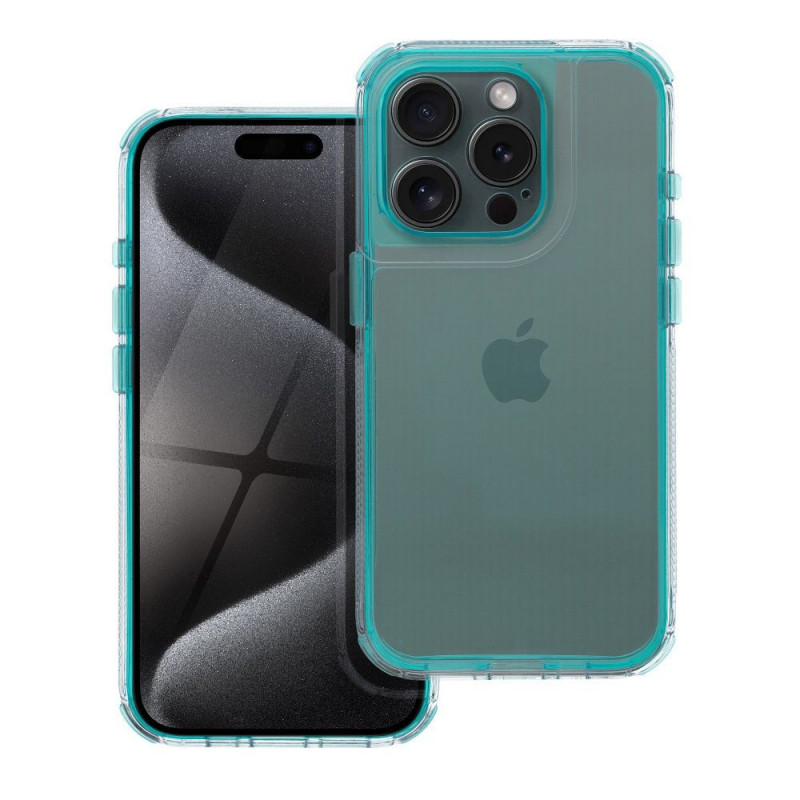 Apple iPhone 16e Coque Matrix Clear Couleur menthe