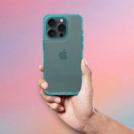 Apple iPhone 16e Coque Matrix Clear Couleur menthe