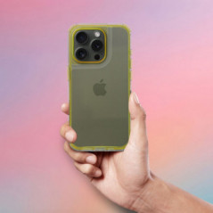 Apple iPhone 16e Coque Matrix Clear Jaune