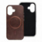 Apple iPhone 12 Coque Gentleman Mag Cover Élégant  MagSAFE  Brun