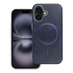 Apple iPhone 15 Pro Max Coque Gentleman Mag Cover Élégant  MagSAFE  Bleu marine