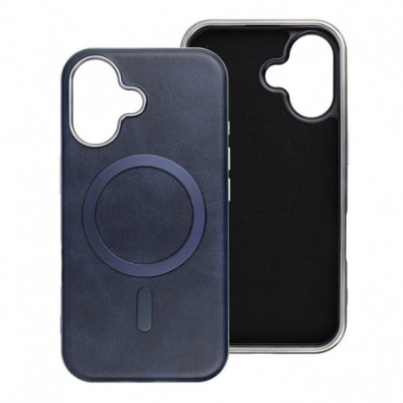 Apple iPhone 13 Coque Gentleman Mag Cover Élégant  MagSAFE  Bleu marine