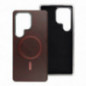 Samsung Galaxy S25 Coque Gentleman Mag Cover Élégant MagSAFE Brun Samsung Galaxy S25 Coque Gentleman Mag Cover Élégant MagSAFE Brun