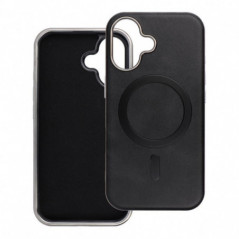 Apple iPhone 16e Coque Gentleman Mag Cover Élégant  MagSAFE  Noir