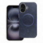 Apple iPhone 16e Coque Gentleman Mag Cover Élégant MagSAFE Bleu marine Apple iPhone 16e Coque Gentleman Mag Cover Élégant MagSAFE Bleu marine