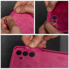 Motorola Edge Coque Silicone 2mm Rose
