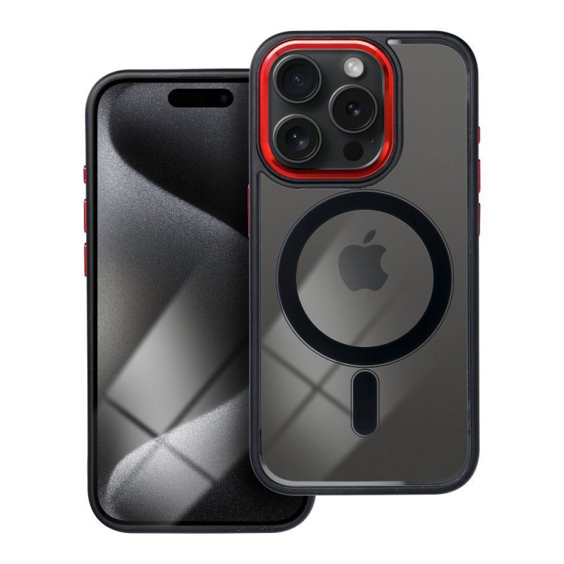 Apple iPhone 12 Coque Color Edge Mag MagSAFE  Noir